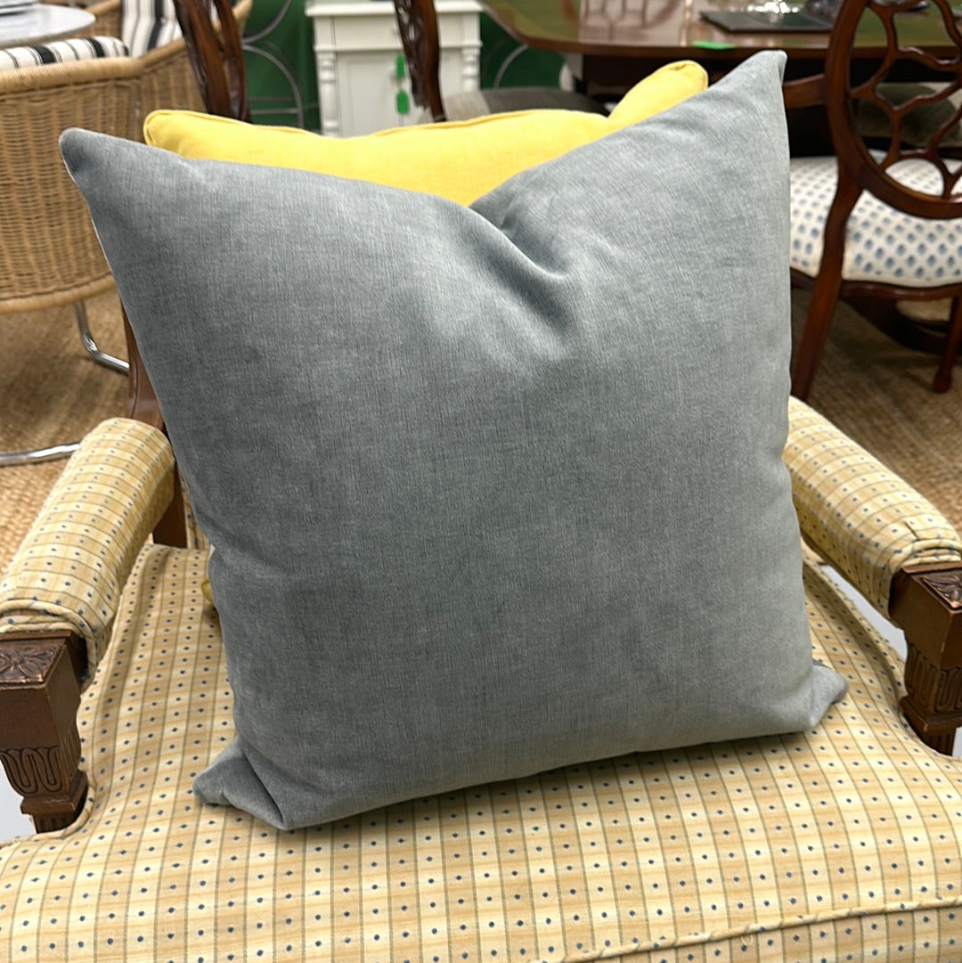 Gray Velvet Pillows