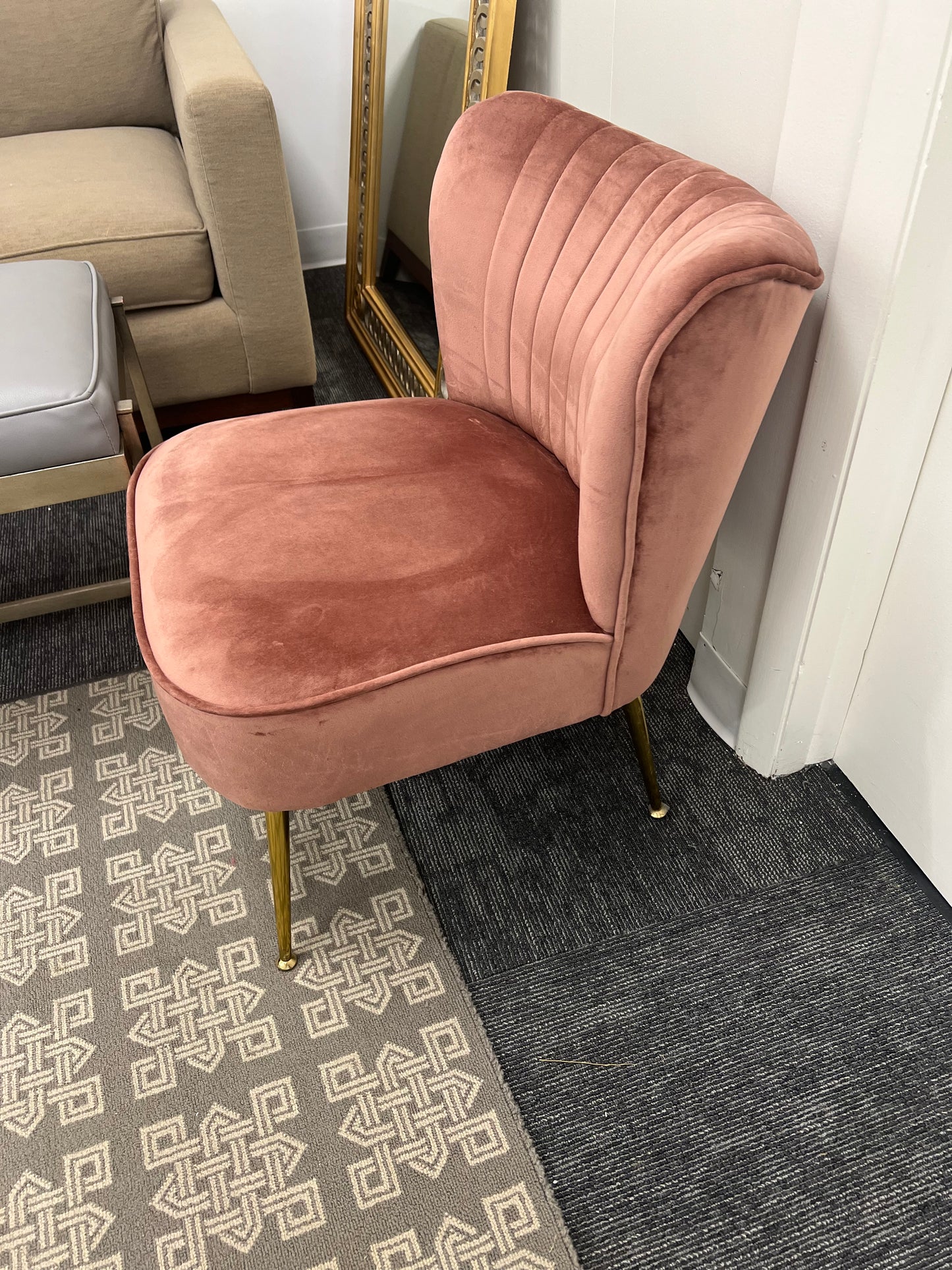 Velvet Accent Chair