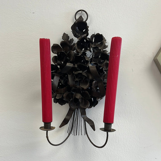 Leaf Candle Sconce pair