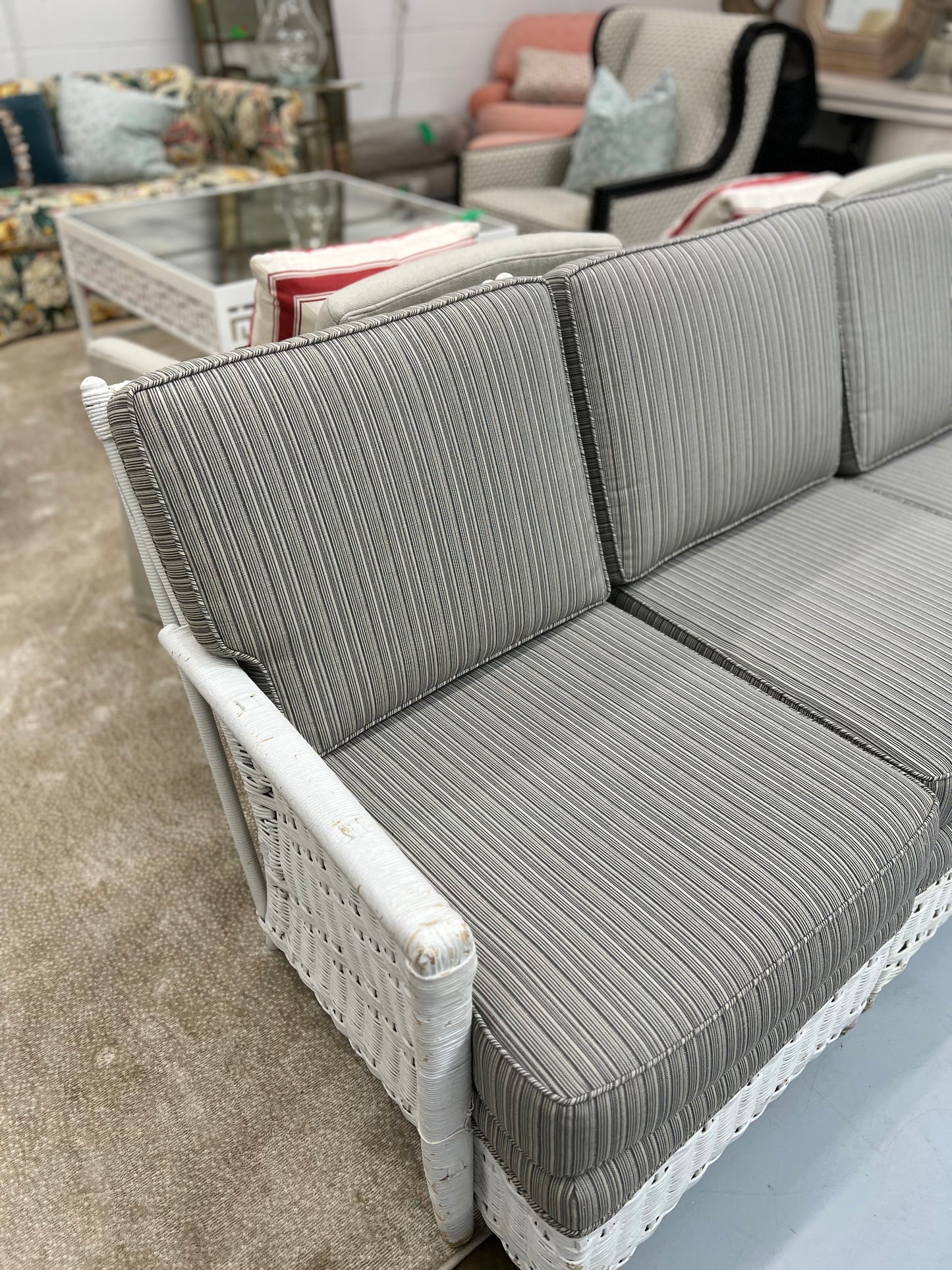 Wicker Sofa And Or Loveseat With Chairs