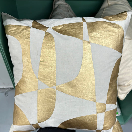Gold Patterened Pillow