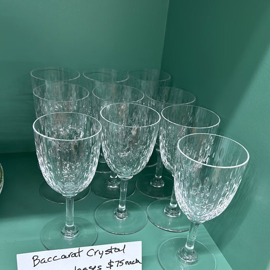 Bacarrat Crystal Water Glasses