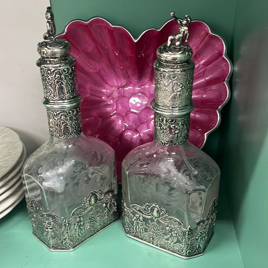 Silver and Glass Decanter
