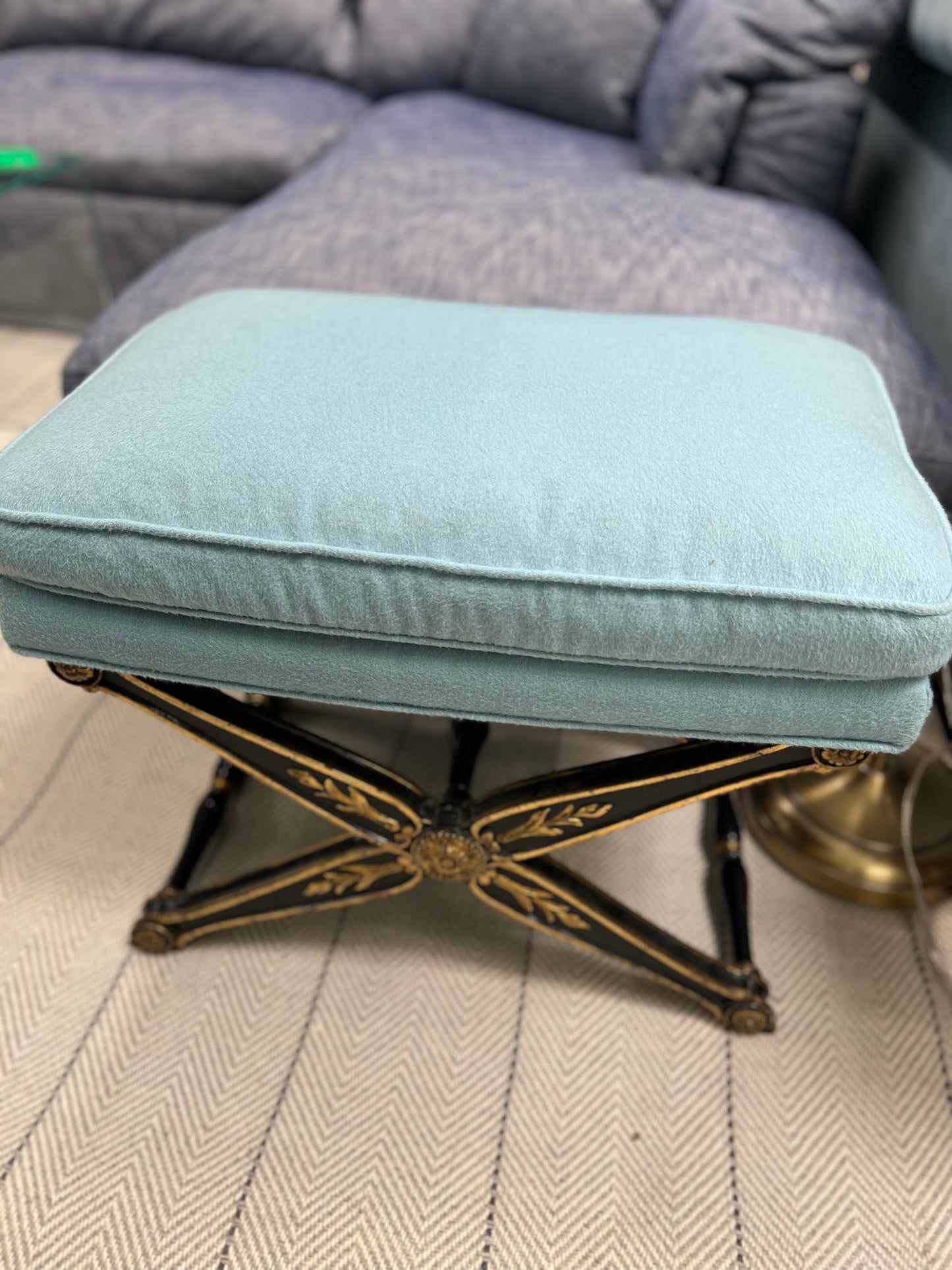 Vintage Alpaca Cashmere Mix Bench