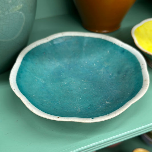 Blue Flower Dish