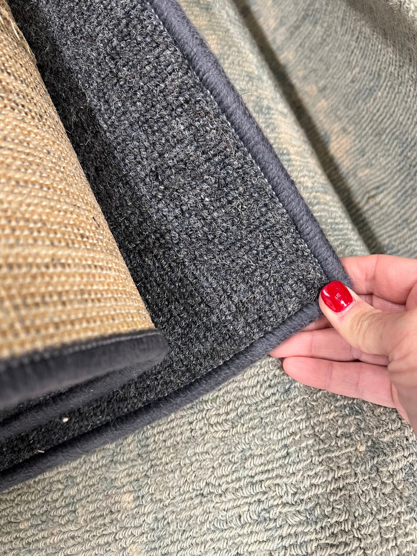 Stark Blue & Gray Plaid Rug