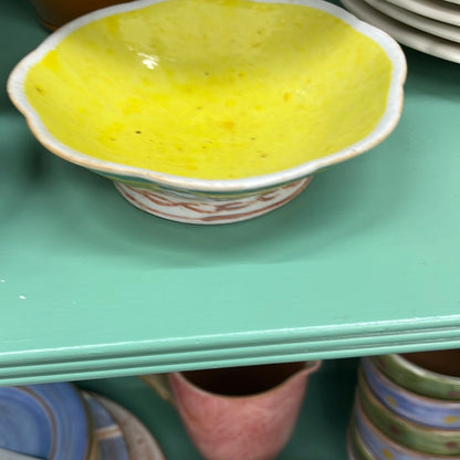 Yellow Flower Dish