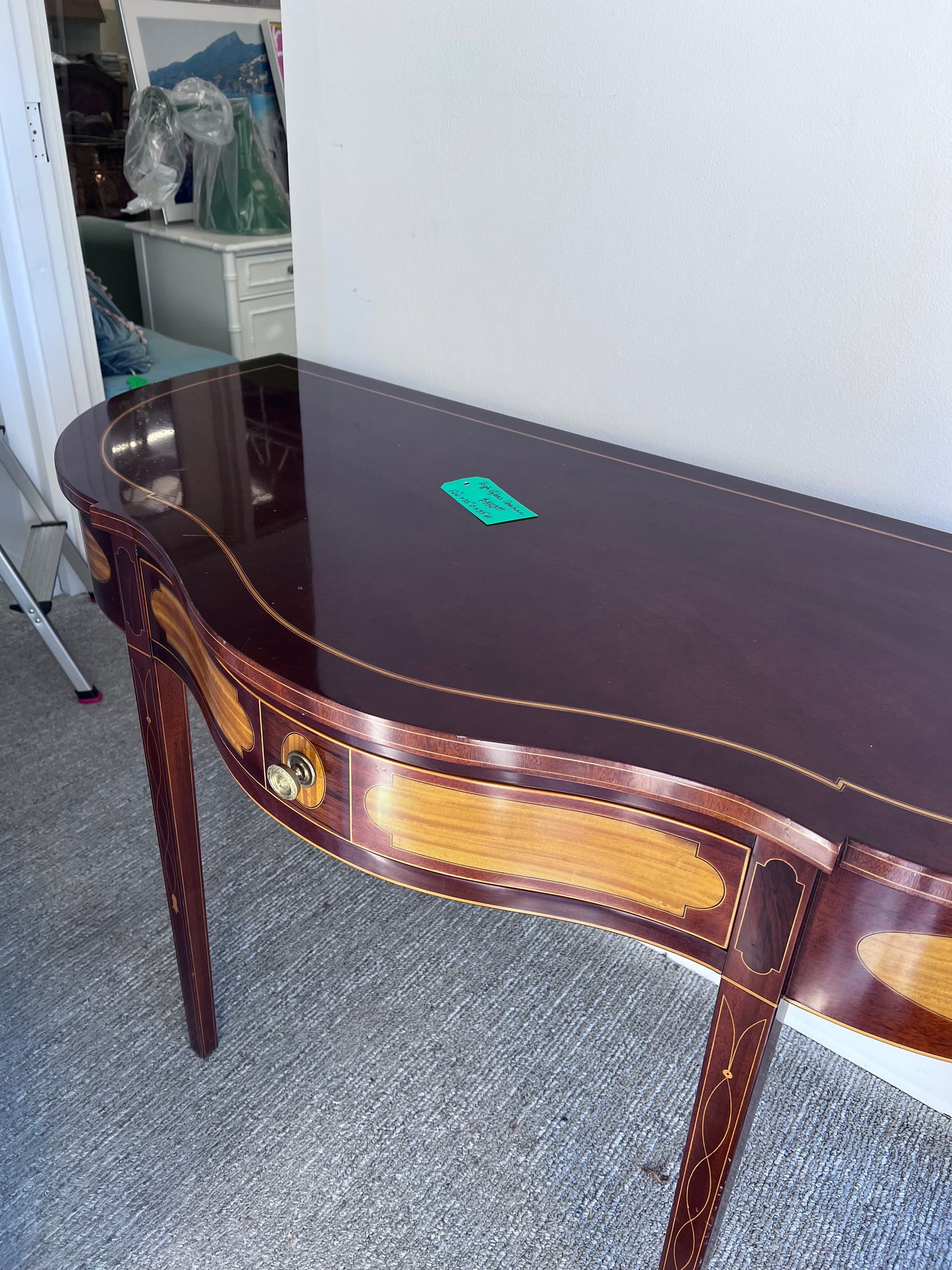 Small Federal Style Hugh Gloss Demilune