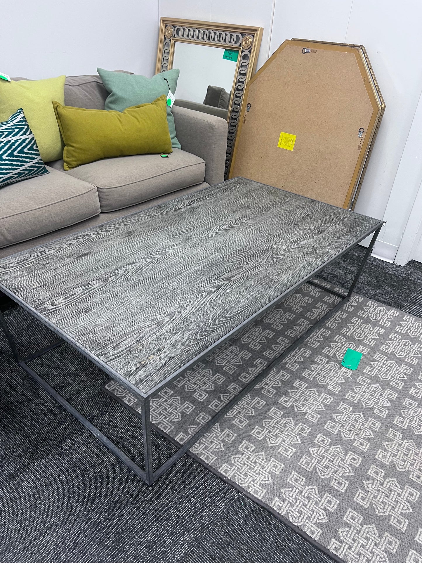Wood And Metal Coffee Table