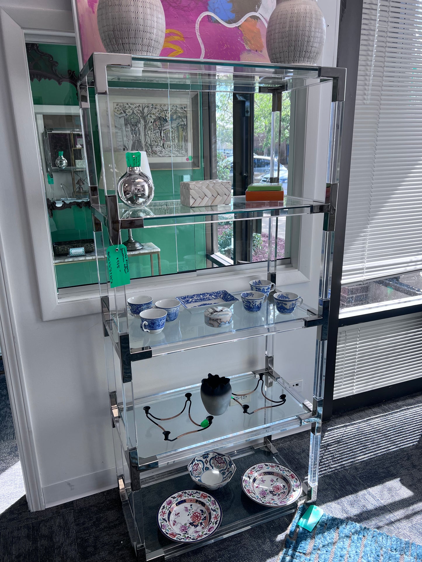 Lucite Jonathan Adler Etagere