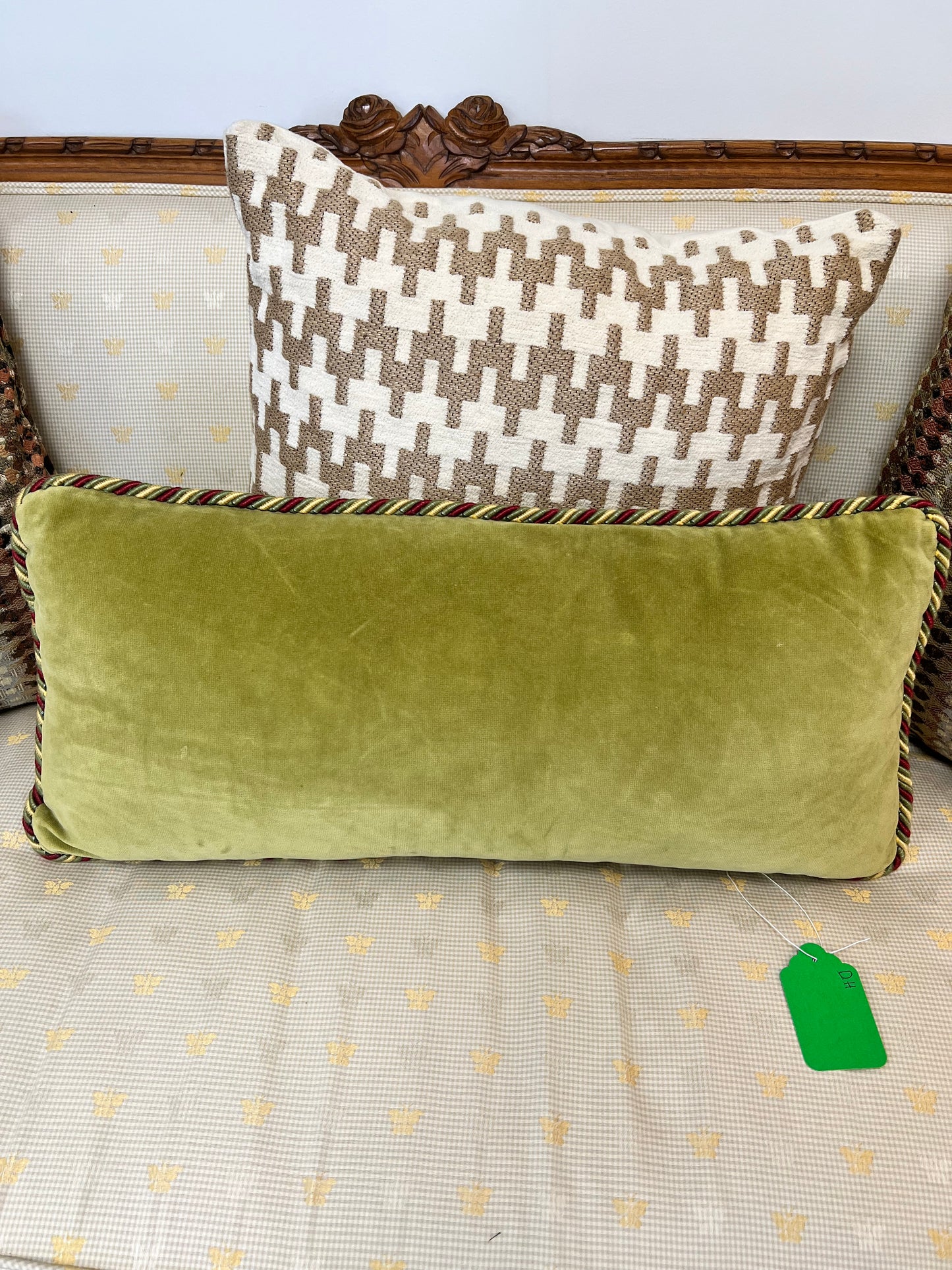 Green Velvet Pillow