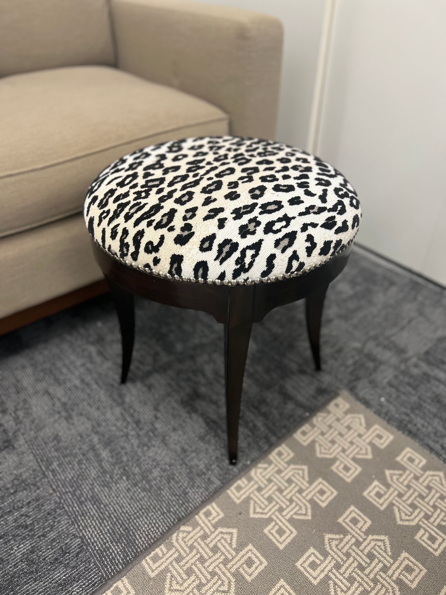 Leopard Print Stool