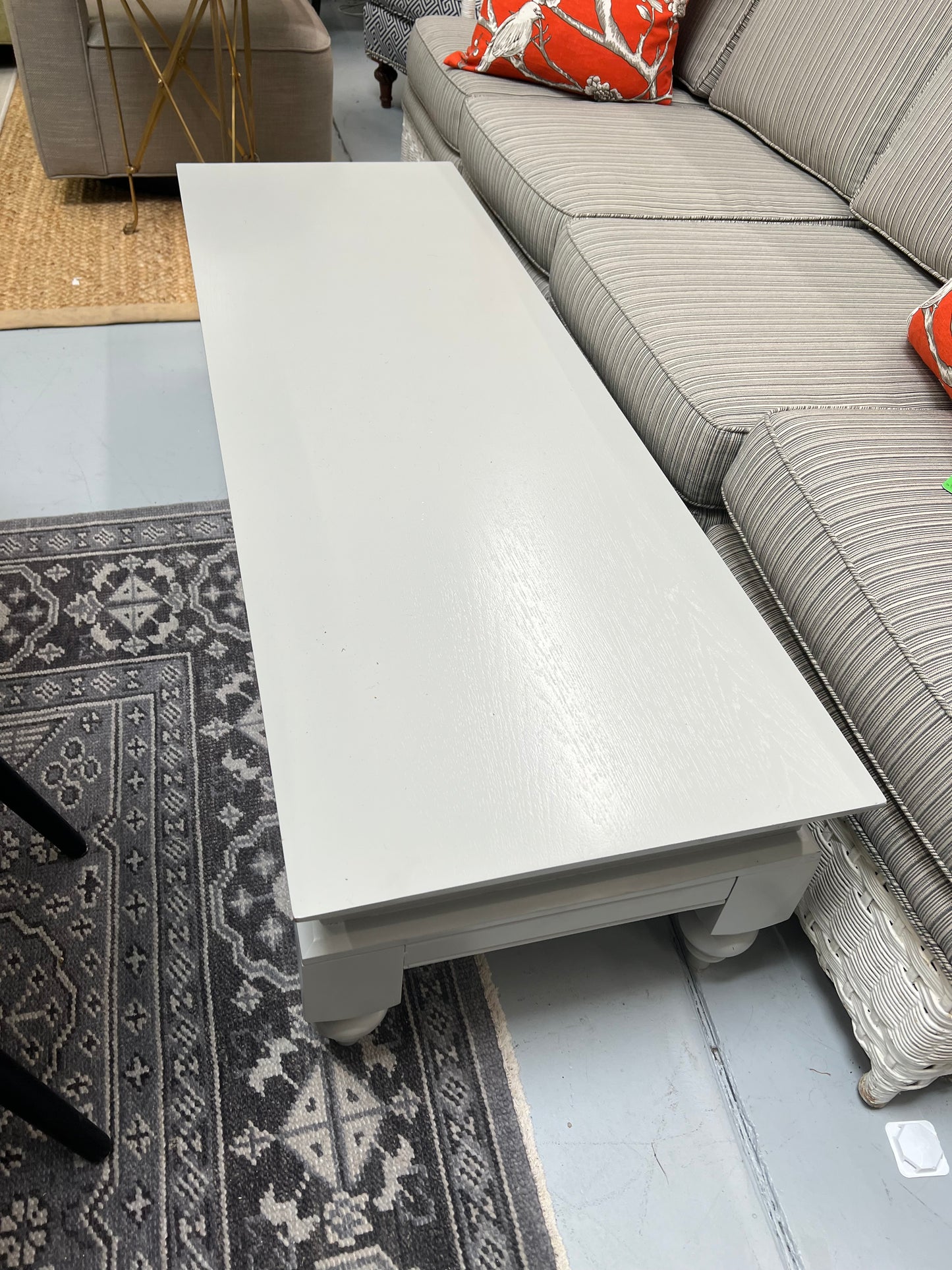 MegMade Gray Rectangular Coffee Table