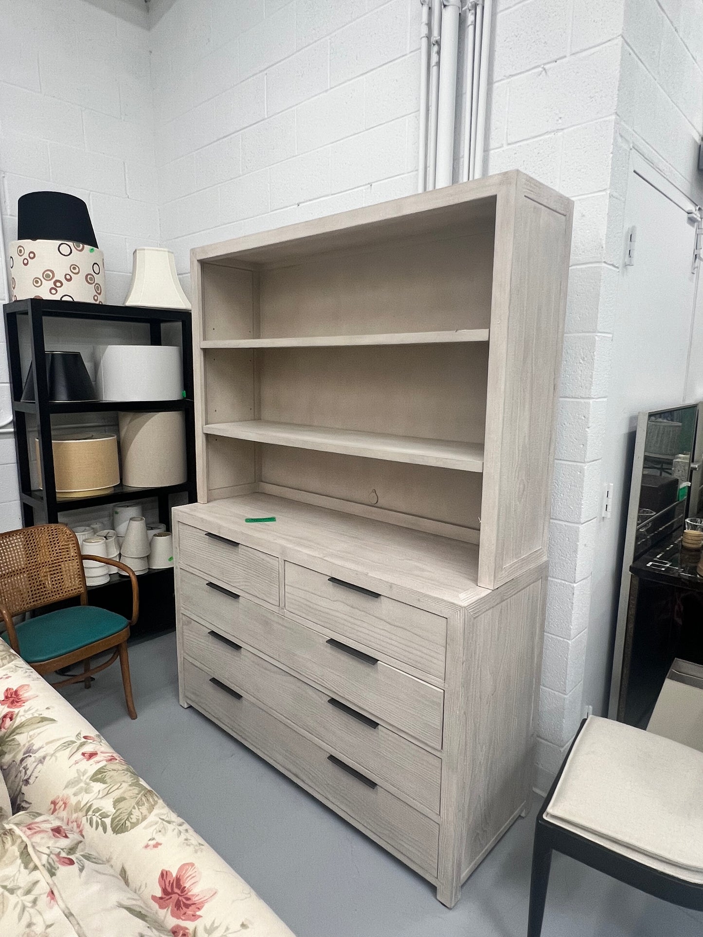 Restoration Hardware Laguna Dresser & Hutch Set