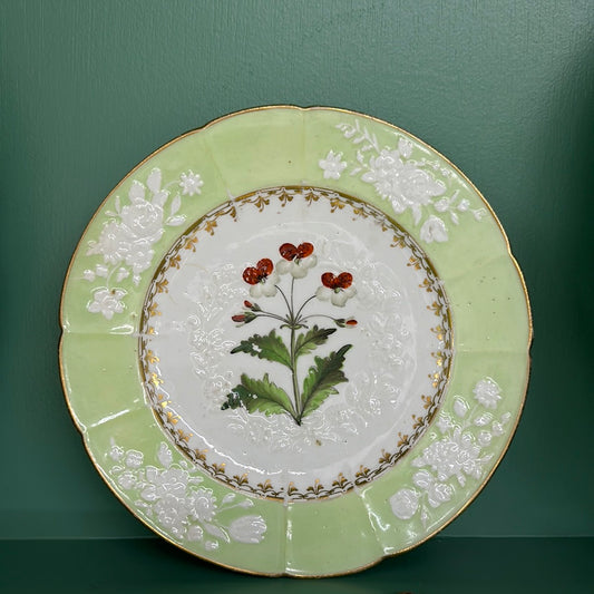 Green Flower Plates