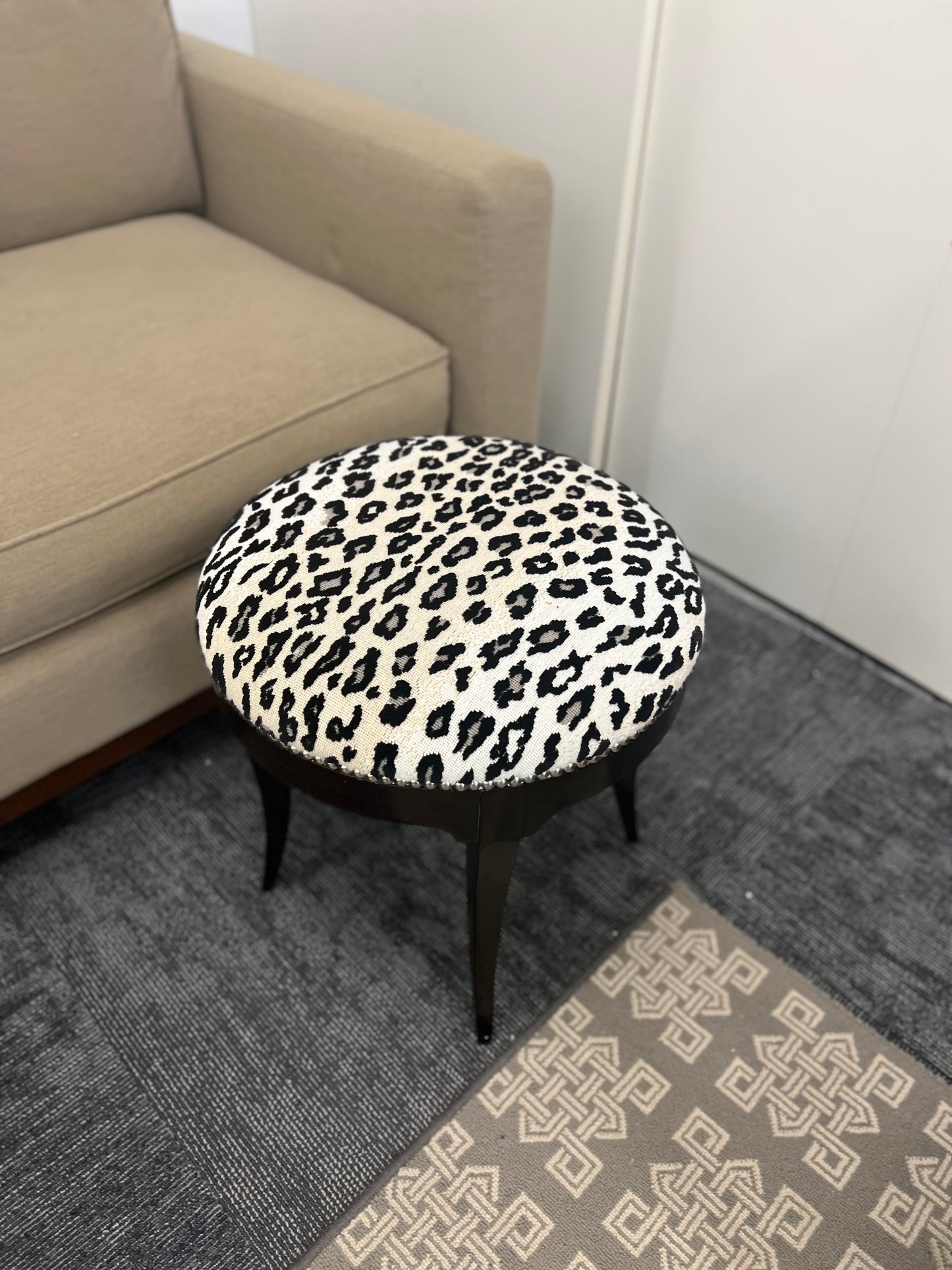 Leopard Print Stool