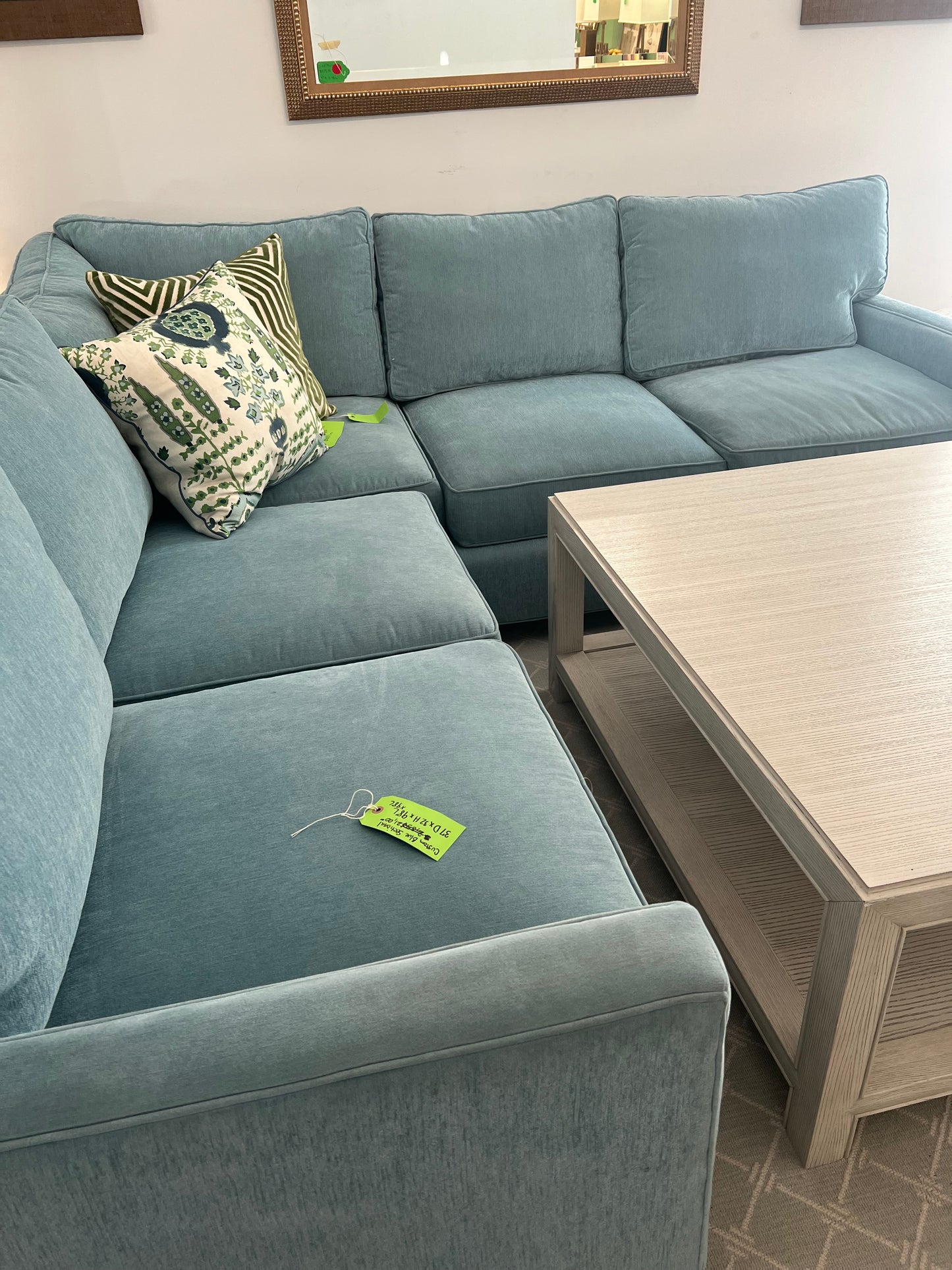 Blue Custom Sectional