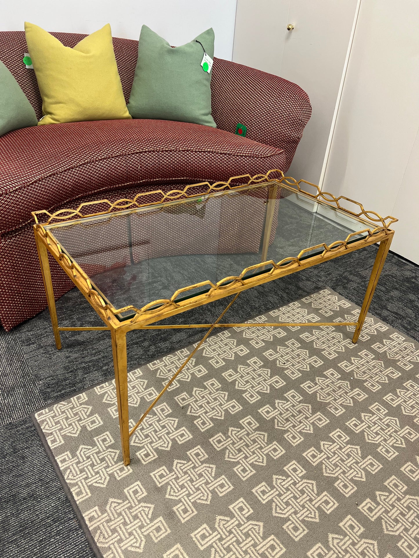 Maitland Smith Mason Jensen style Regency Gilt Cocktail Table