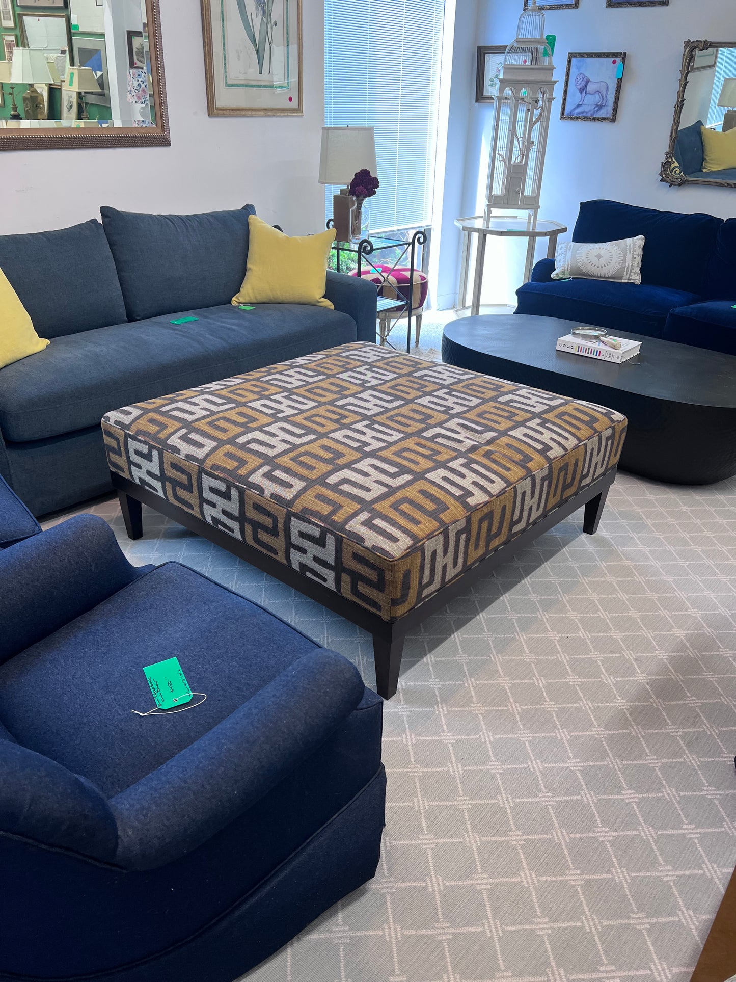 Large Custom Ottoman