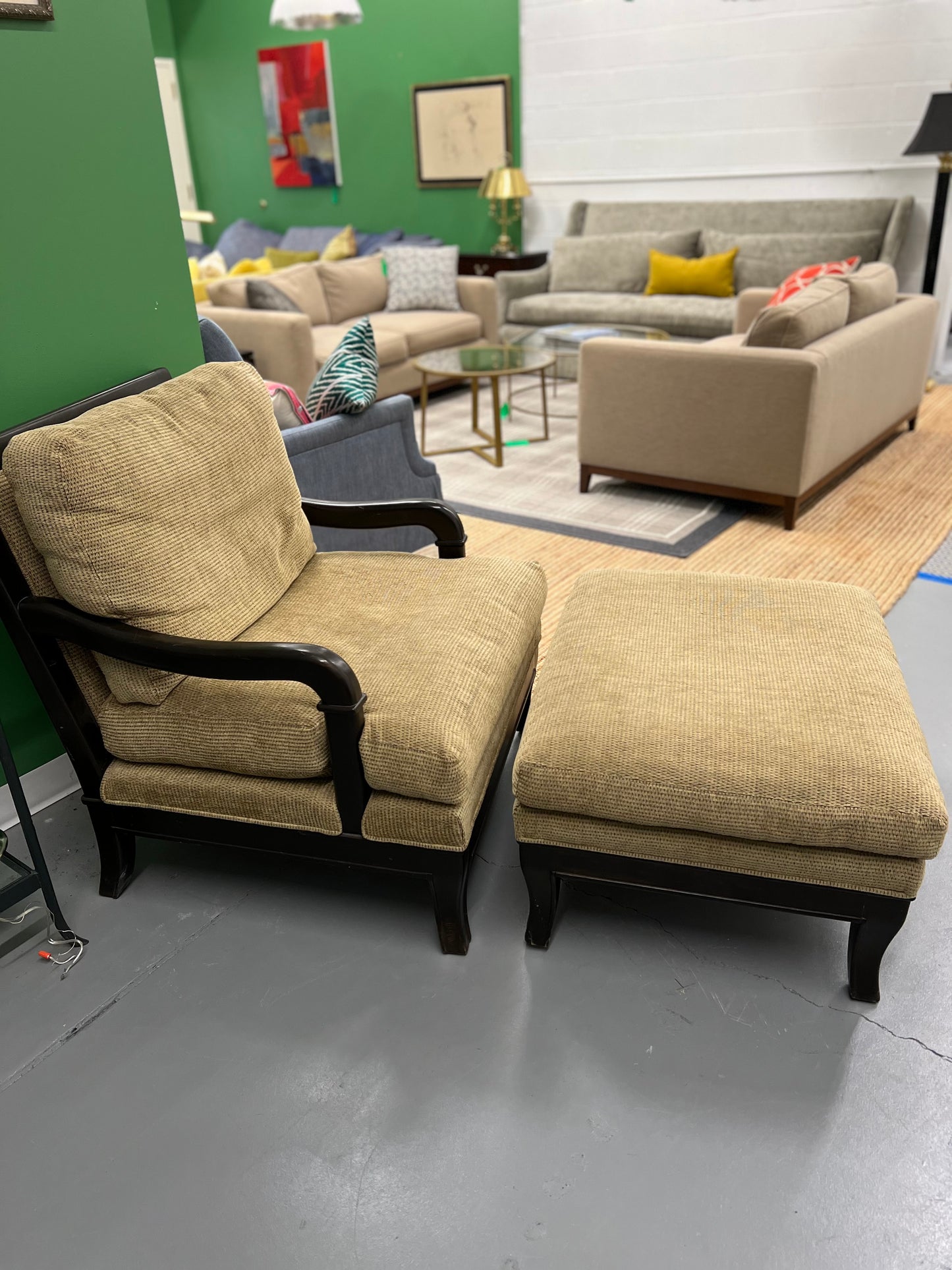 Paul Robert Comfy Oversized Chair And Ottoman