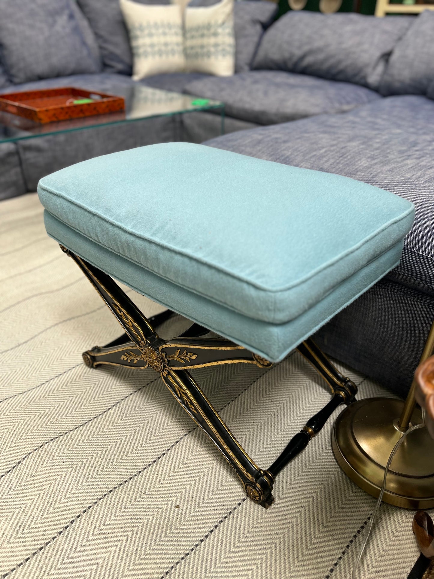 Vintage Alpaca Cashmere Mix Bench