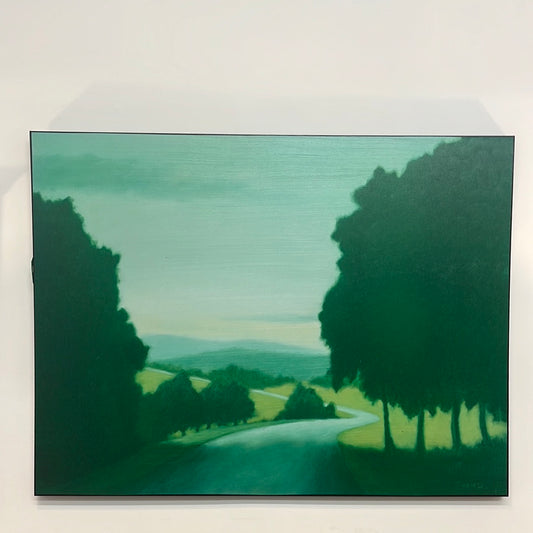 Large Green Landscape Painting