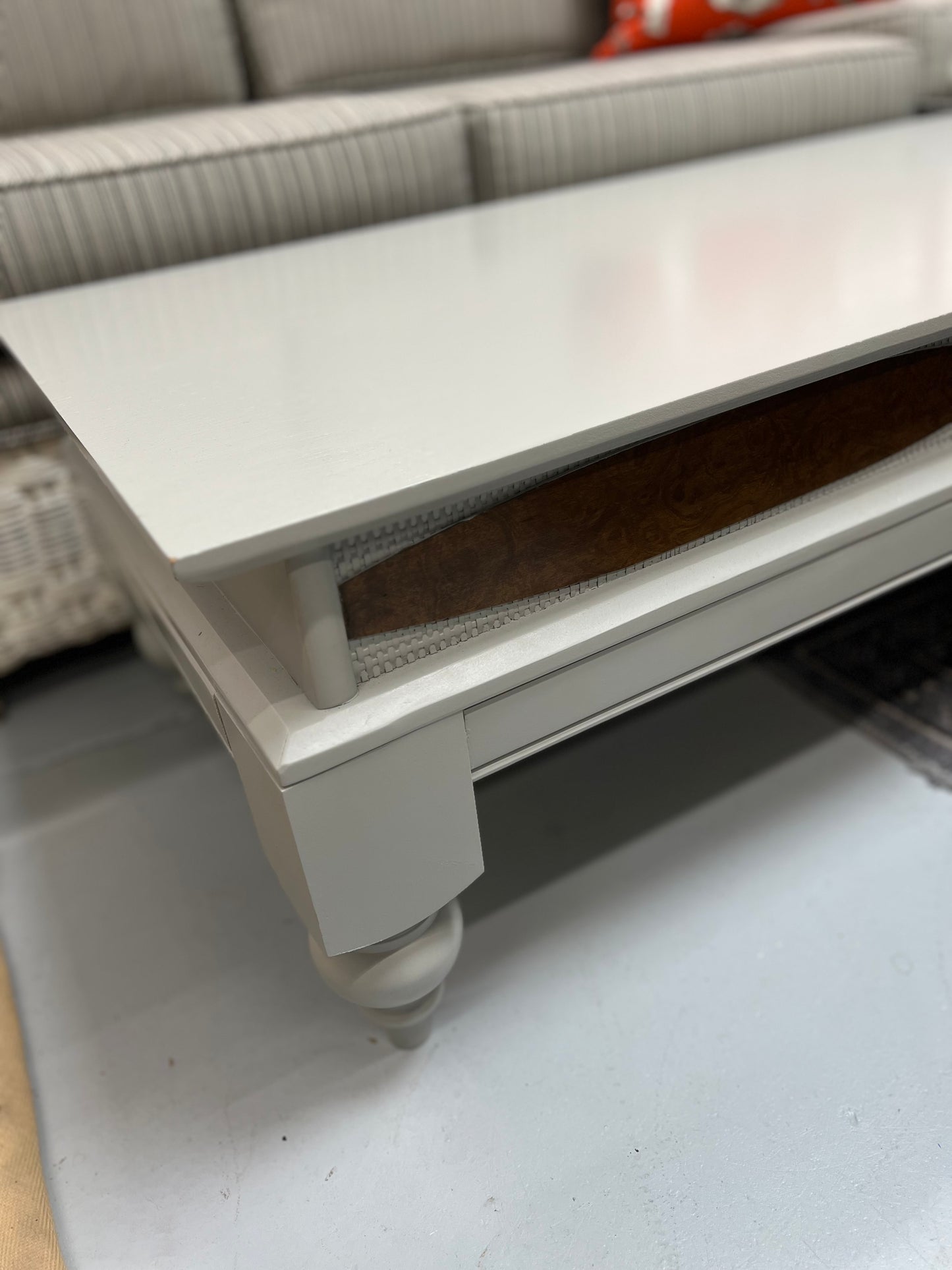 MegMade Gray Rectangular Coffee Table
