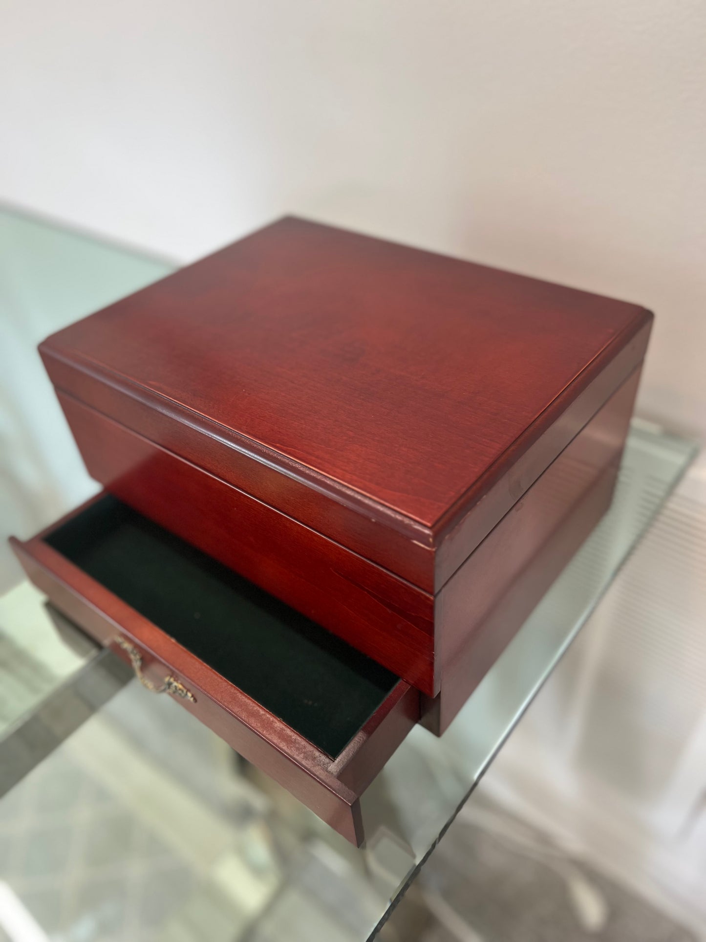 Humidor With Leather Cigar Case