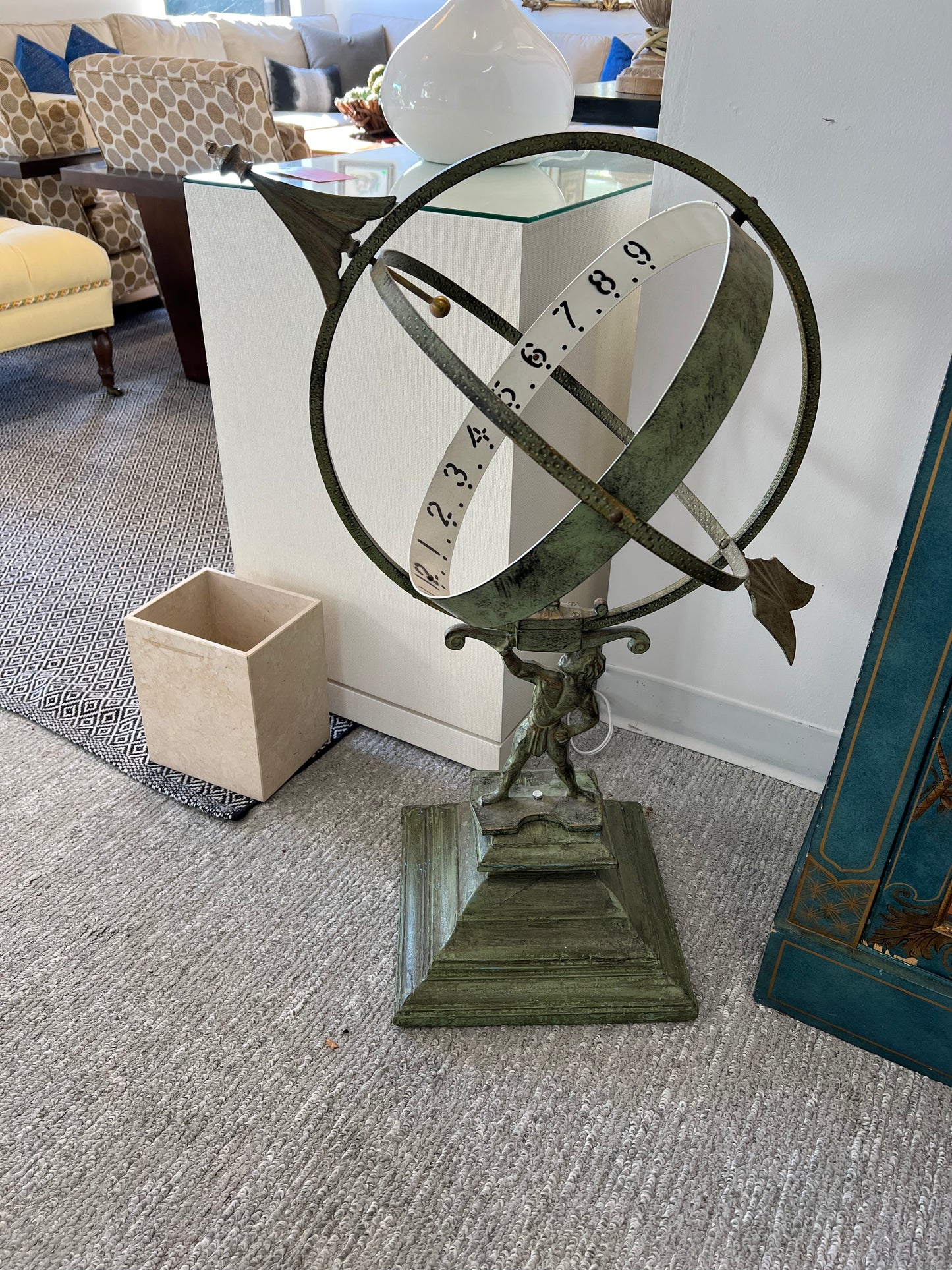 Vintage Copper Armillary Sundial