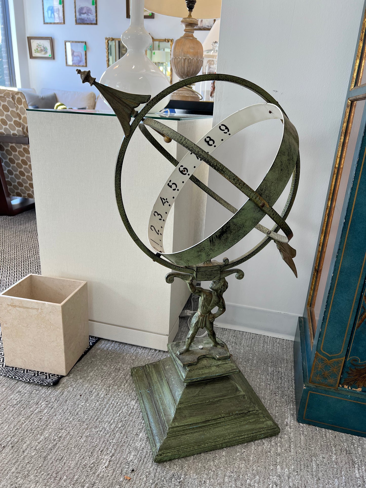 Vintage Copper Armillary Sundial