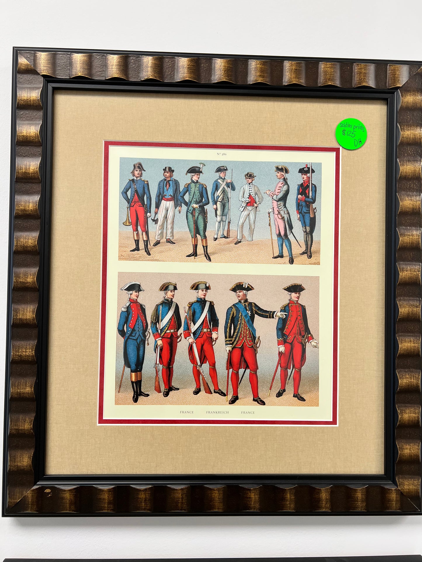 Framed 19th Century French Military