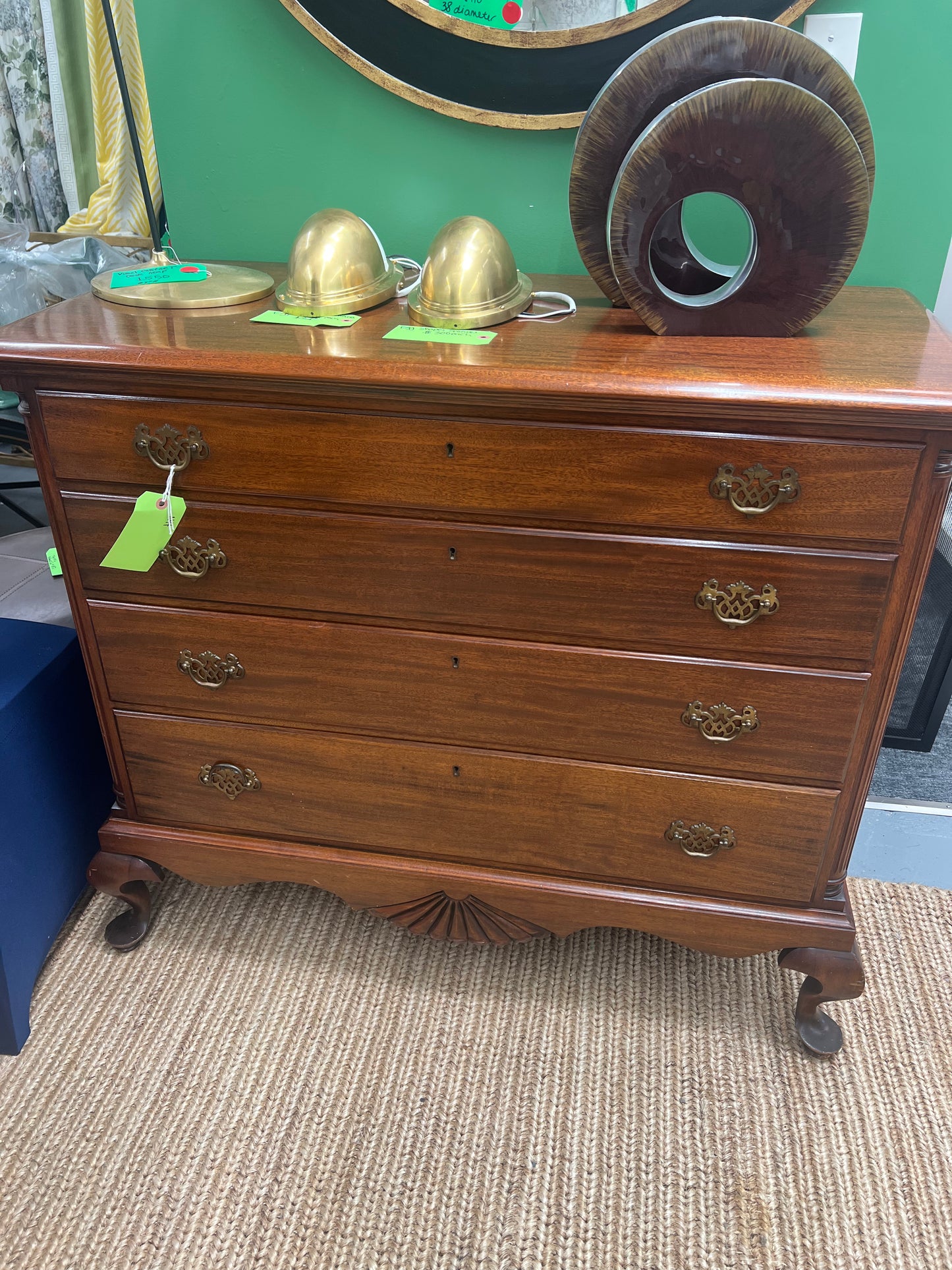 Mahogany Four Drawer Chest