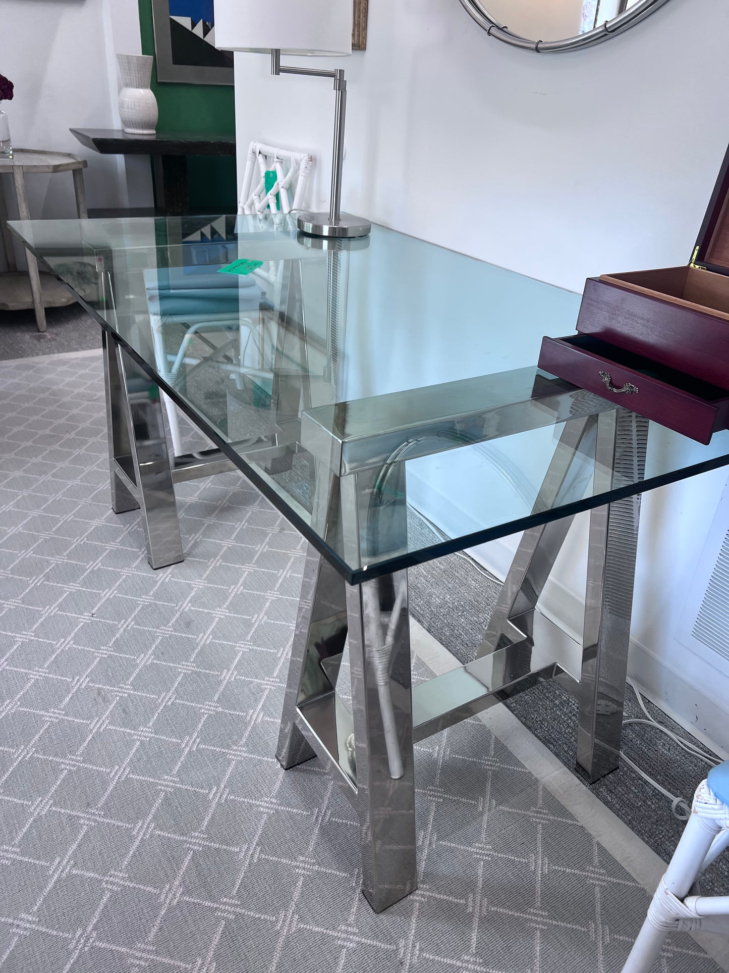 Glass Desk