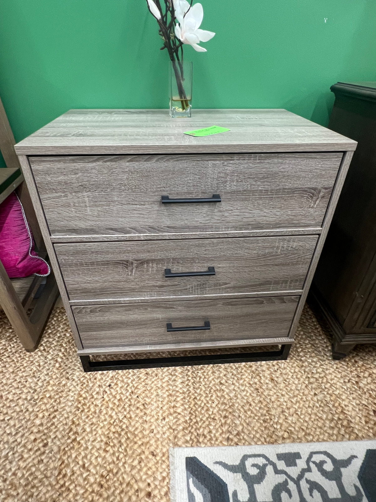 Faux Distressed Wood Small Dresser