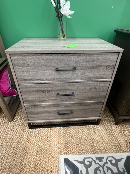 Faux Distressed Wood Small Dresser