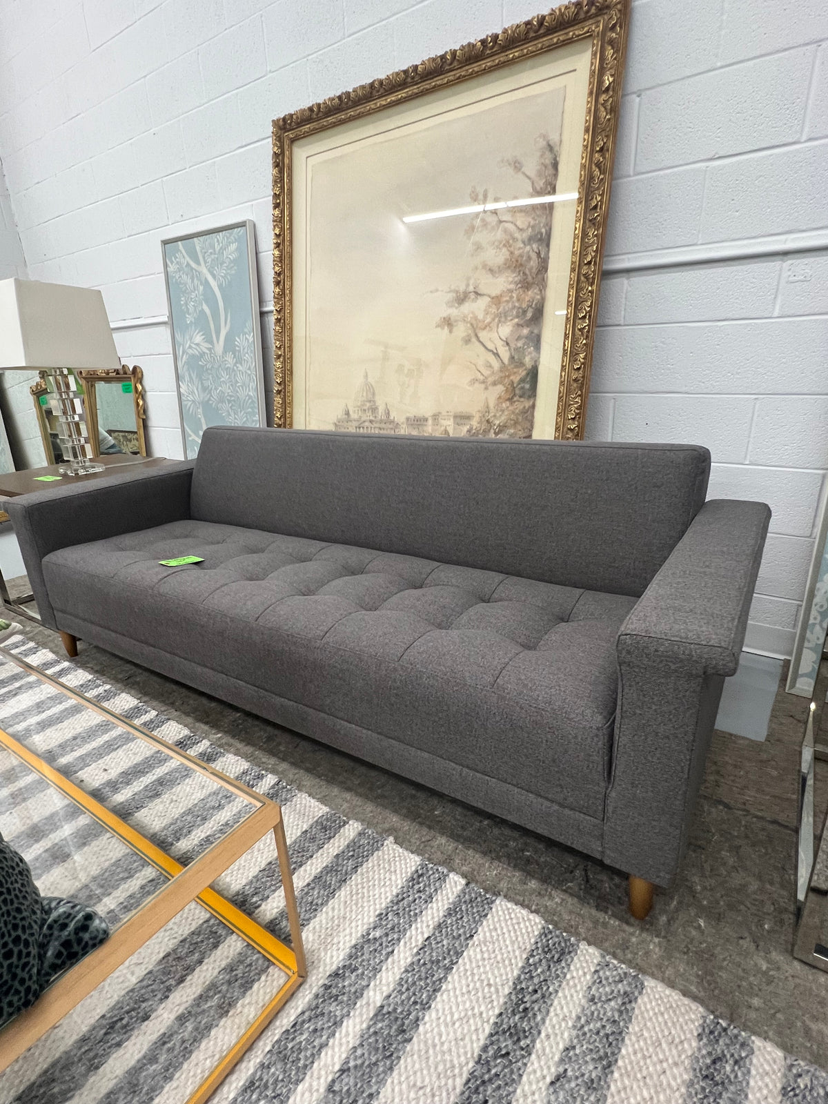 Gus Modern Gray Mid-Century Sofa