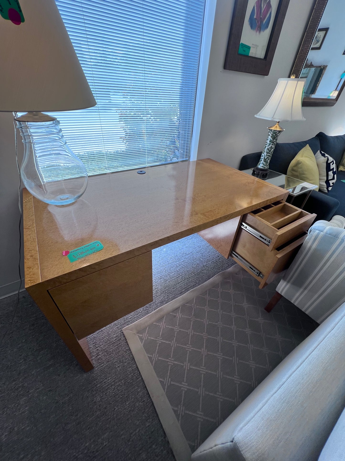 Burl Wood Desk