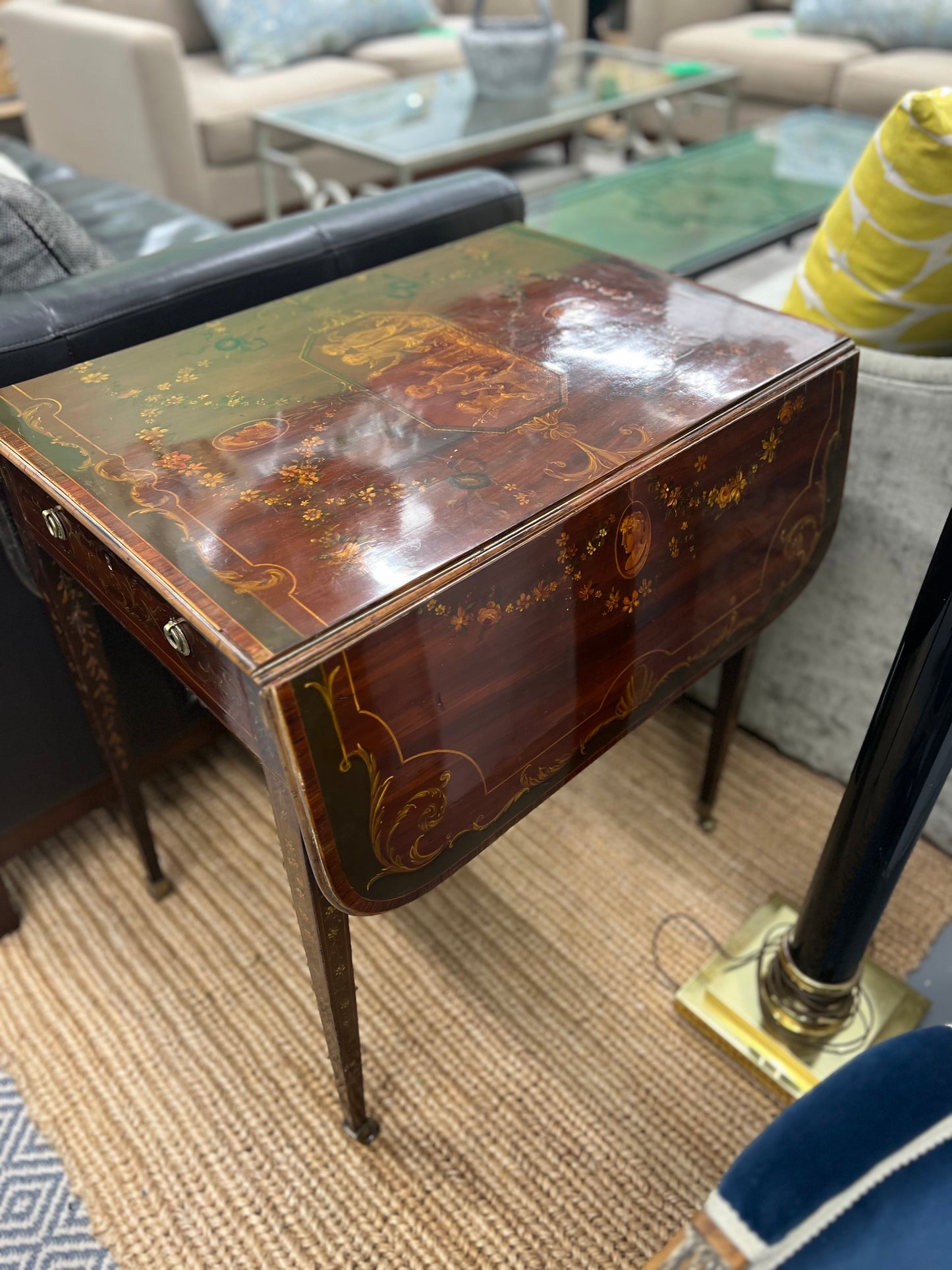 Painted Pembroke Table