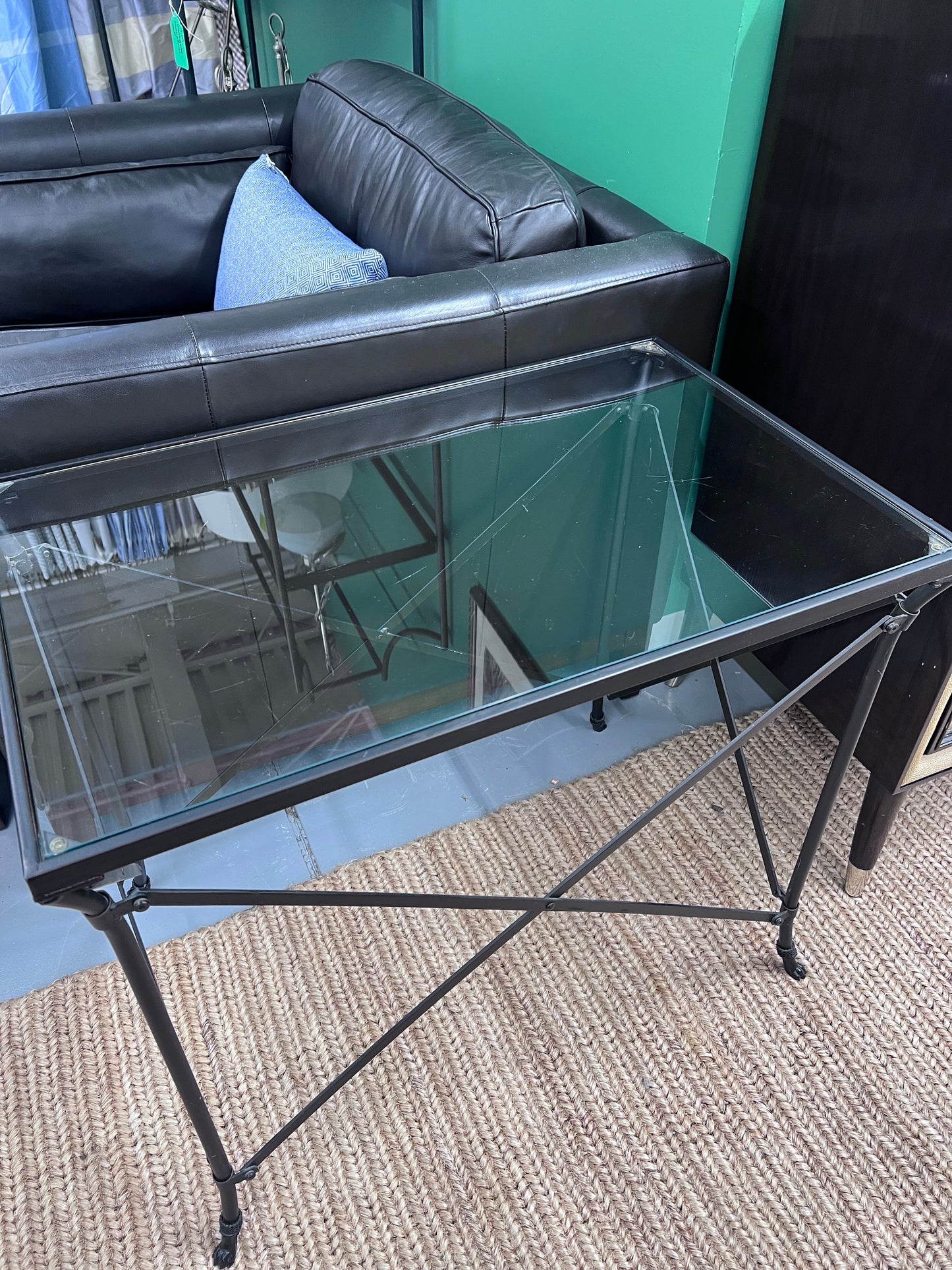 Glass Top Side Table