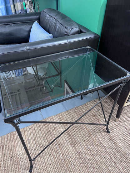 Glass Top Side Table
