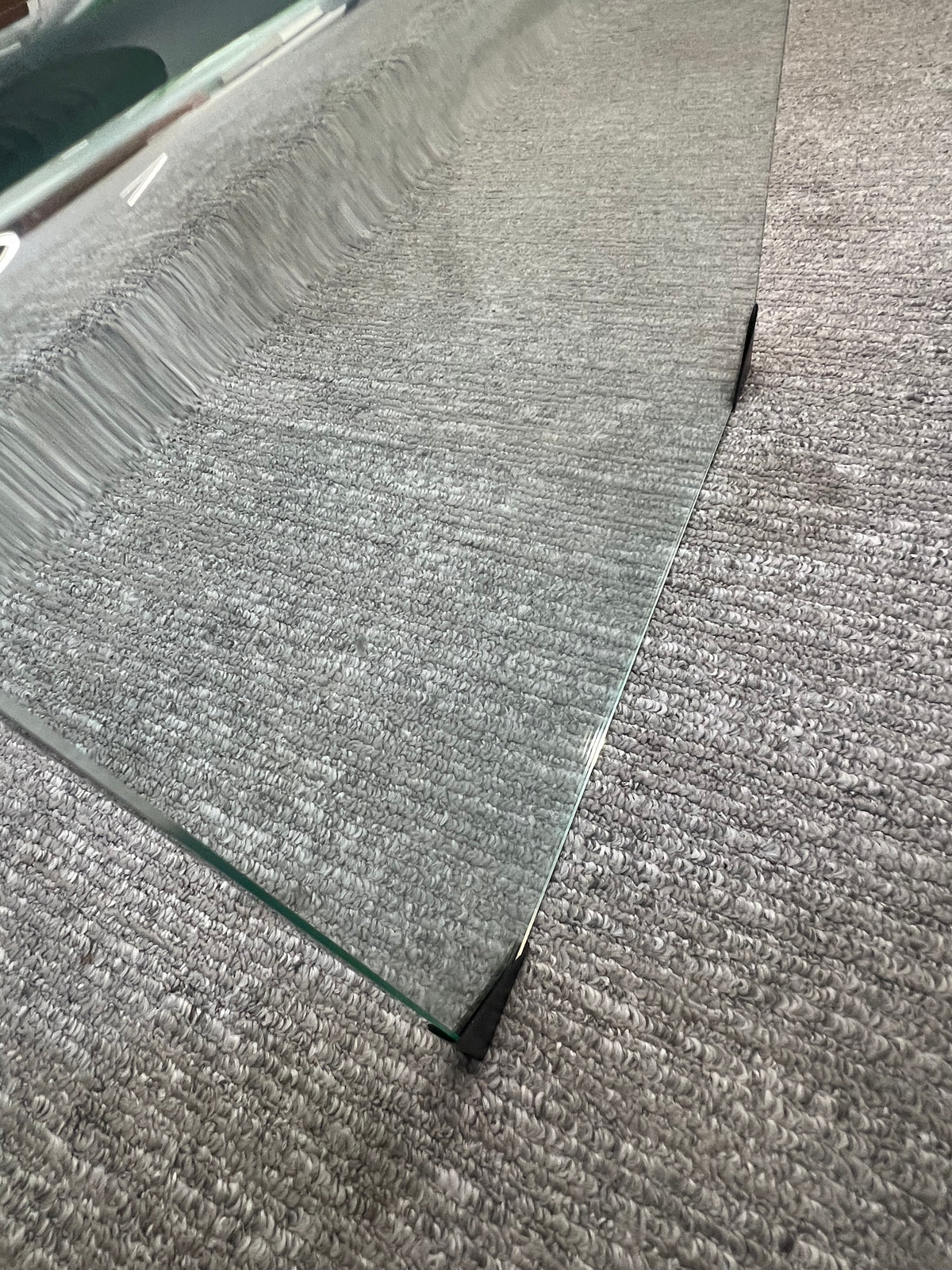 Small Glass Waterfall Coffee Table