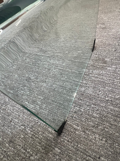 Small Glass Waterfall Coffee Table