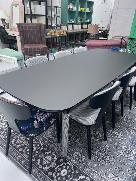 Custom Dining Table And Eight Chairs