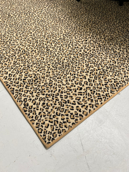 Stark Leopard Print Wool Rug