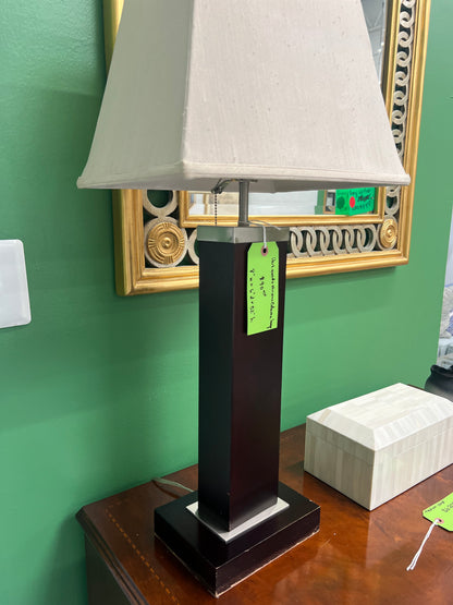 Espresso Column Lamp