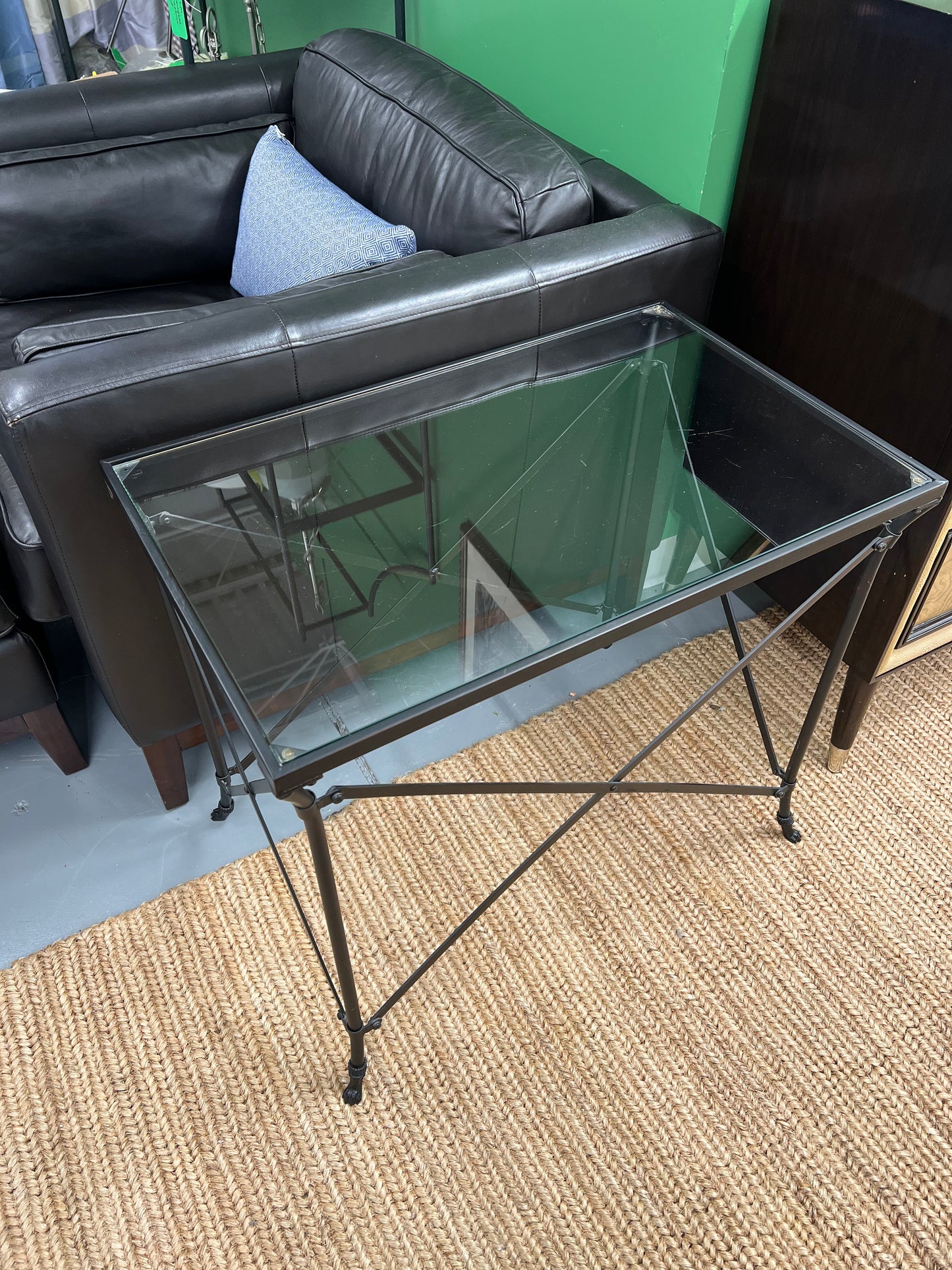 Glass Top Side Table