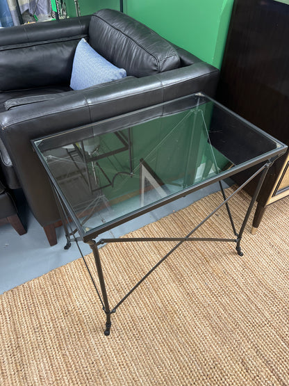 Glass Top Side Table