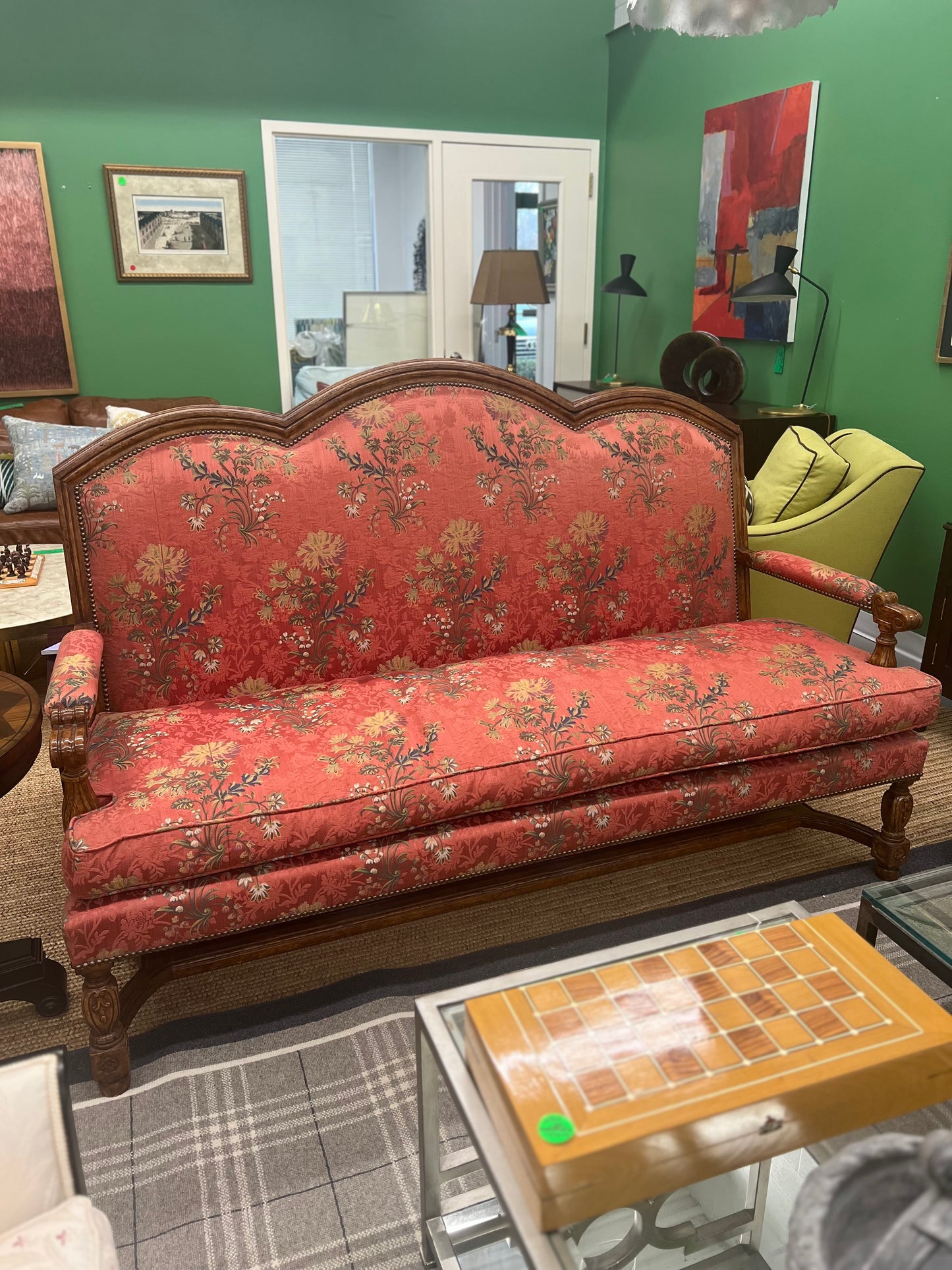 French Louis XVI Style Settee Sofa