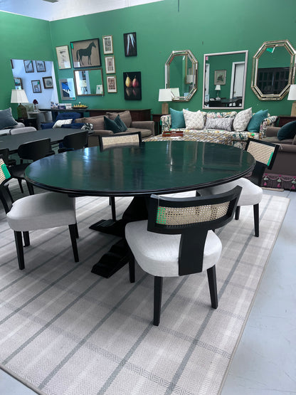 Pedestal Hickory Dining Table