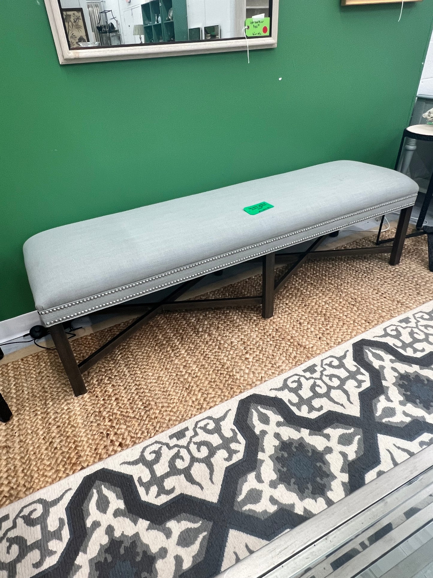 Ethan Allen Gray Bench